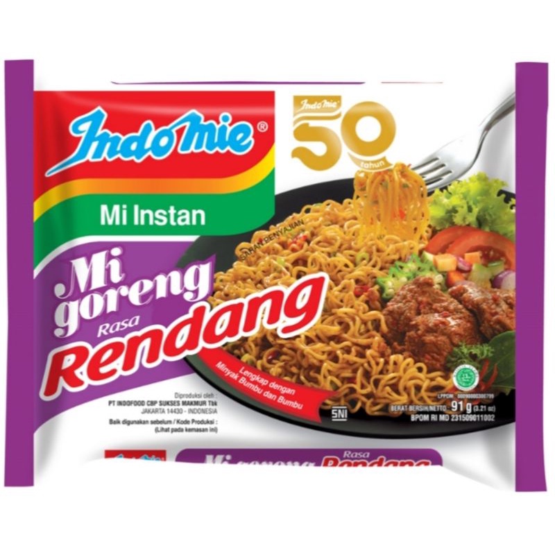 

Indomie Mi Goreng Rendang 91g