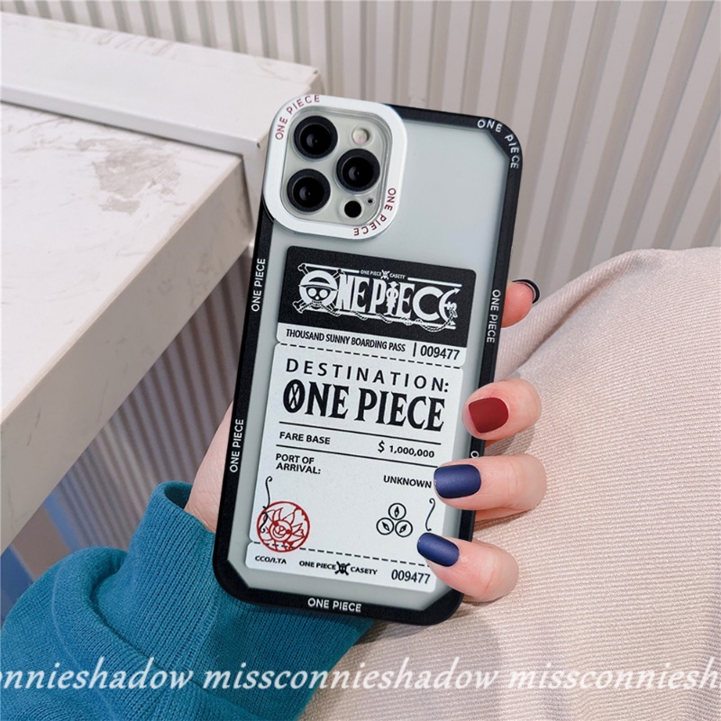 Casing OPPO A17 A12 A17K A16 A15 A96 A55 A57 A77 A95 A5s A54 A1K A15s A16K A7 Reno5 5F 7Z 7 4F 6 A74 A5 A9 A3s A31 A76 A12E A11 A94 A35 Kartun Trendy One Piece Tickets Sarung Soft Case