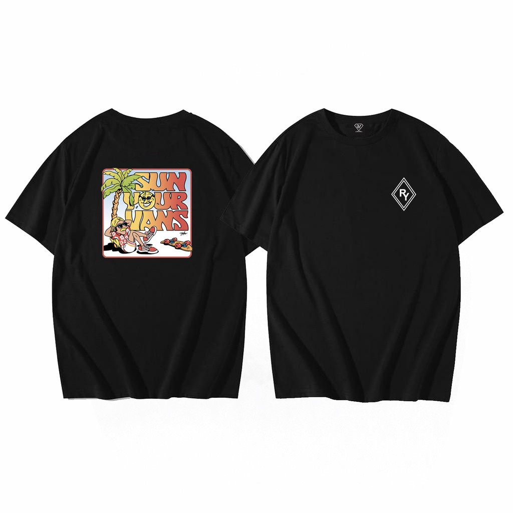 RyLifestyle - Tshirt Kaos Pendek Pria Sun Your Vans Cewek Cowok Distro Original Ry Apparel