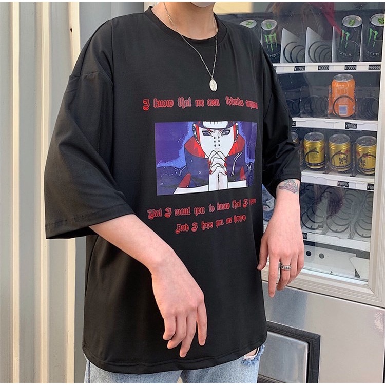 BRIGO Kaos Oversize Naruto Help anime II Kaos Jumbo Size Pria &amp; Wanita II Kaos Oversize Print DTF