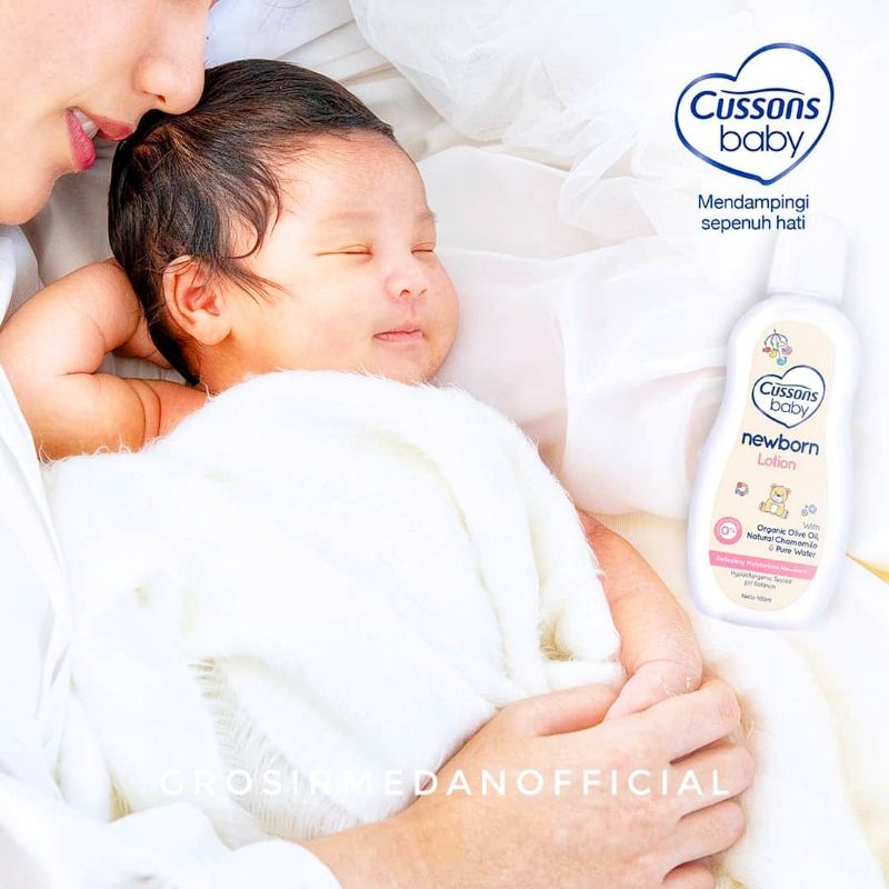 CUSSONS BABY NEWBORN - BABY WASH, BABY LOTION, BABY CREAM, BABY WIPES - MELINDUNGI KULIT BAYI YANG LEMBUT DAN SENSITIF DARI IRITASI