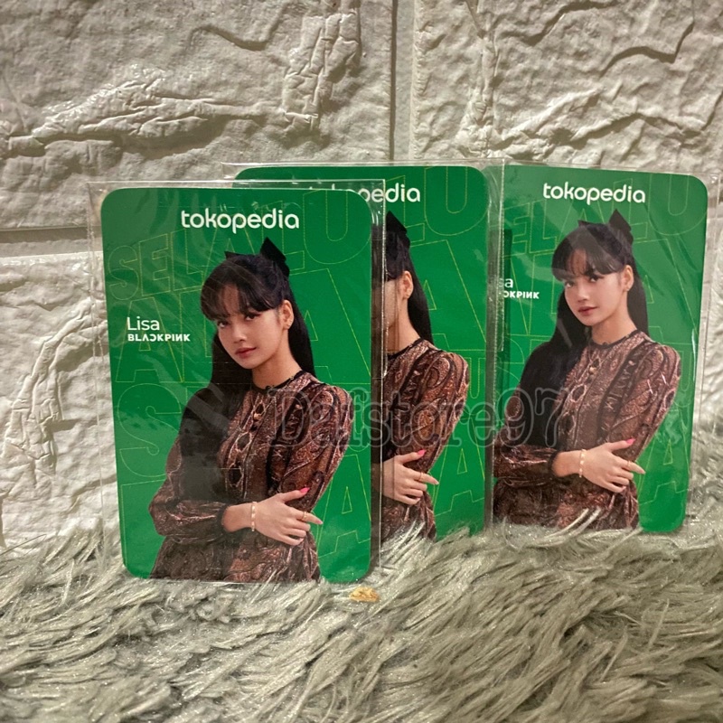 Photocard Official Blackpink toko hijau pc lisa jennie jisoo
