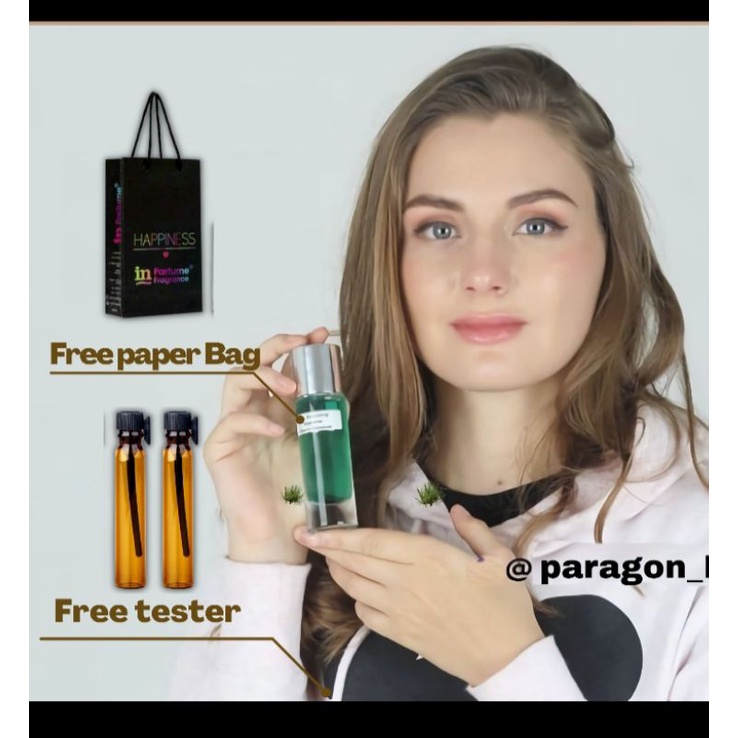 (promo) parfume wanita (best seller)  extra sampel dan paper bag  inspired parfume fragrance  gratis