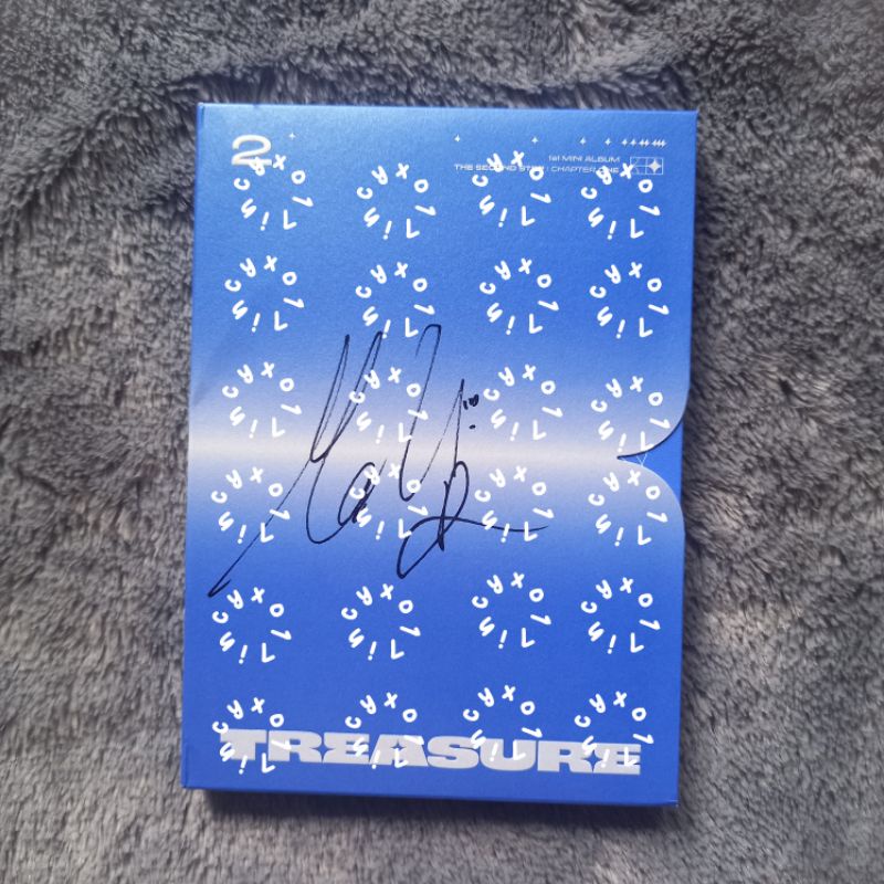 SIGNED ALBUM MASHIHO TREASURE THE SECOND STEP CHAPTER 1 TANDA TANGAN