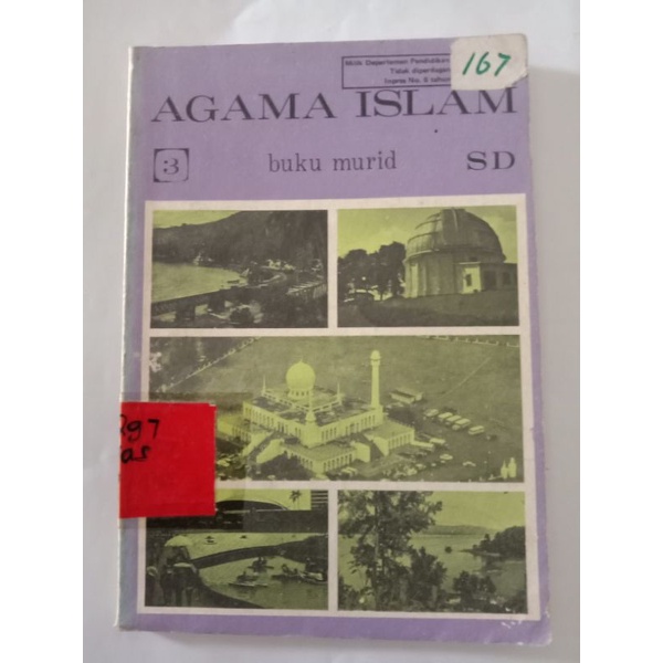 buku AGAMA ISLAM untuk SD - buku pelajaran jadul - buku bekas perpustakaan