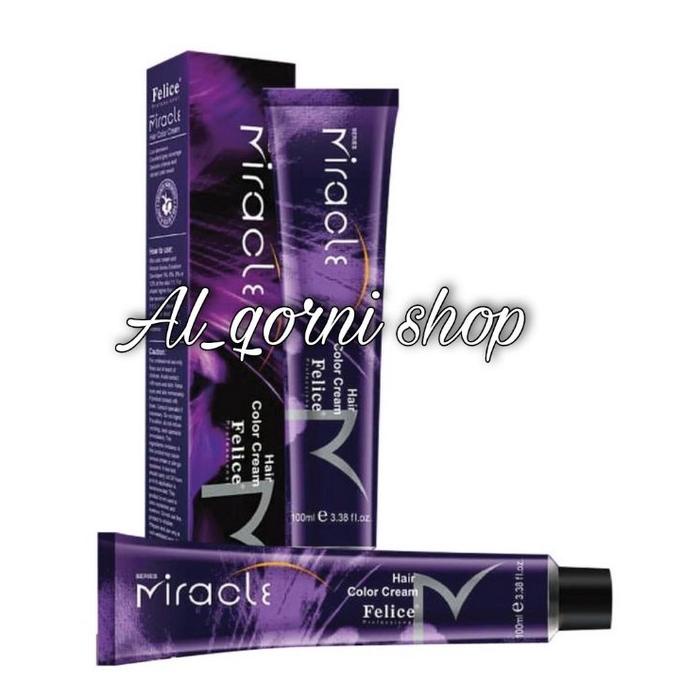 Terpopuler--Felice Miracle Hair Color 100ml Felice Hair Color / Felice Cat Rambut / Pewarna Rambut P