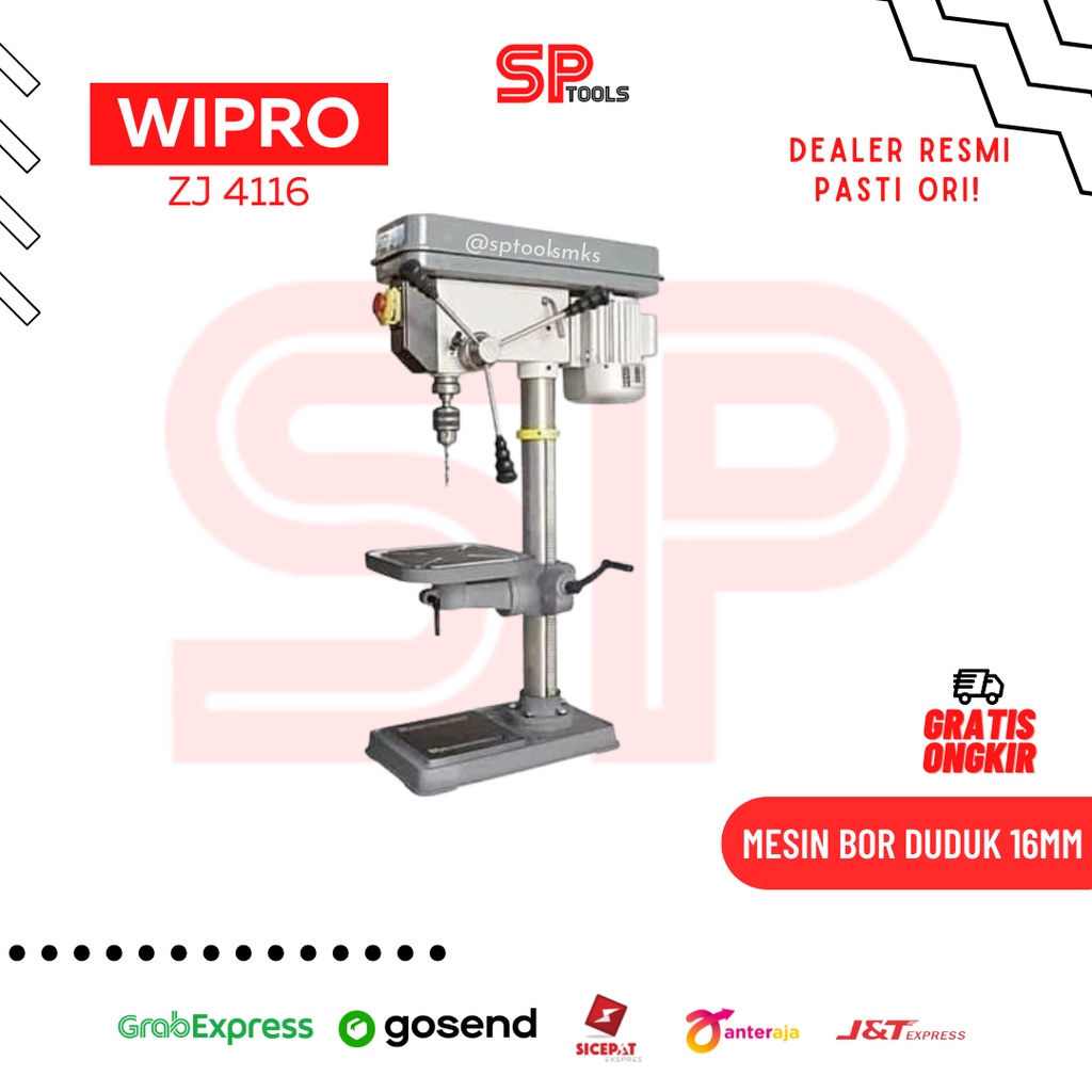 MESIN BOR DUDUK 16MM 16 MM / BENCH DRILL WIPRO ZJ4116 ZJ 4116