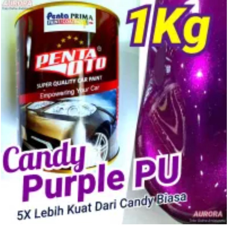 Cat PU Penta Oto Candy Tone Purple Cat Transparant Ungu Muda 1 kg