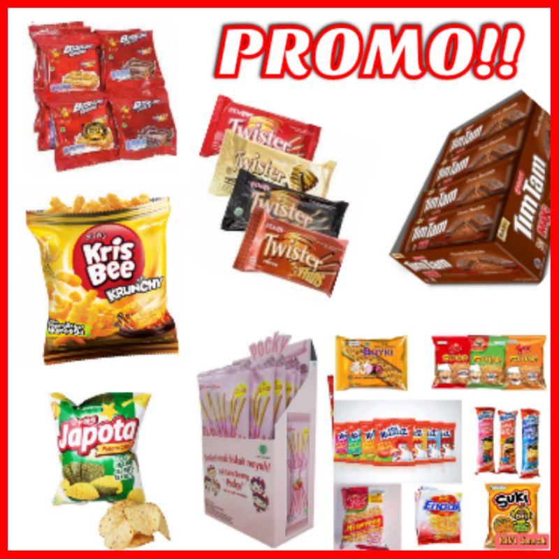 [PROMO] ANEKA SNACK ULTAH HAMPERS / SPIX SOBA SUKI SPIX MIE GORENG GEMEZ ENAAK TIMTAM GORIORIO POPCORN TWISTER JAPOTA KRISBEE SATUAN