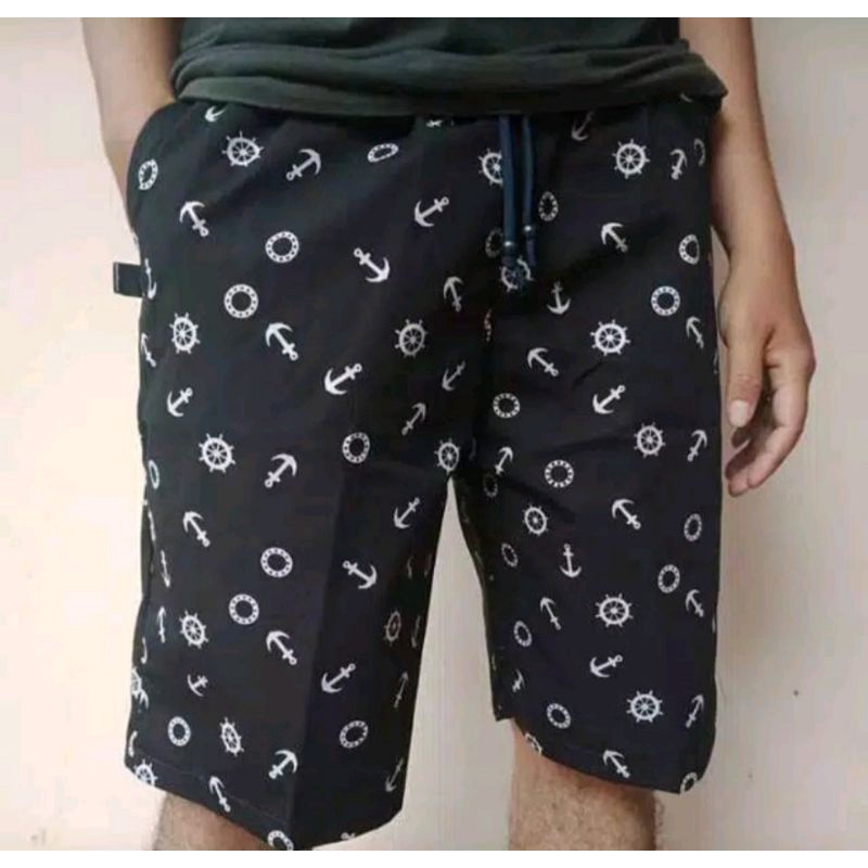 CELANA PENDEK CHINO RIP PRINTING MOTIF CELANA PENDEK PRIA JUMBO SIZE 36 - 44