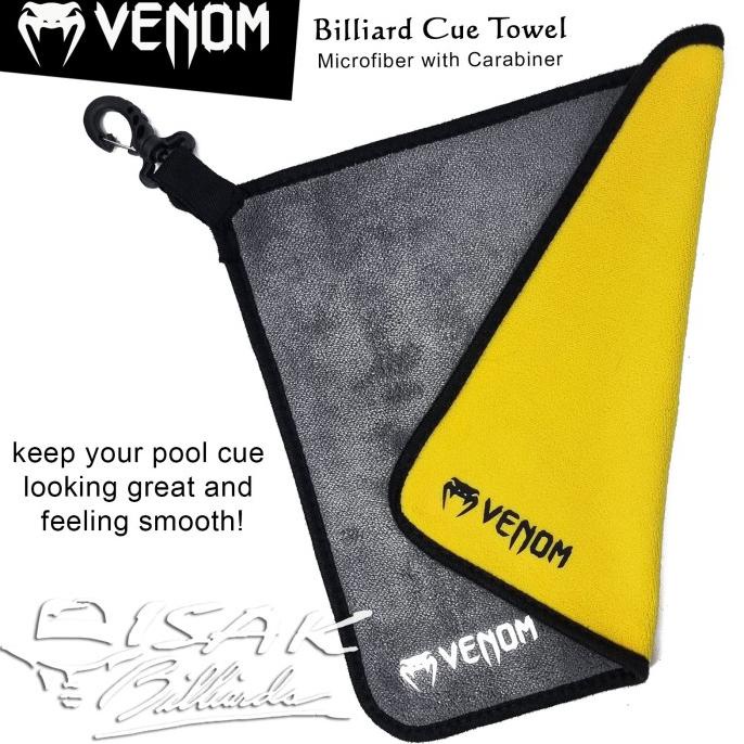 Venom Billiard Towel - Microfiber Handuk Kain Lap Pembersih Stick