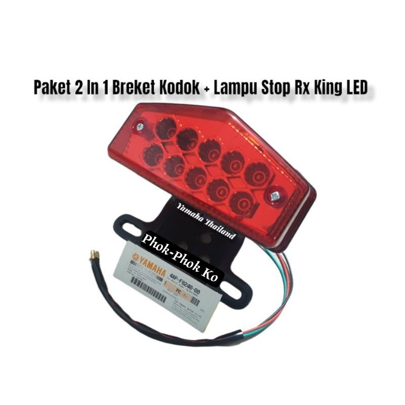 Paket 2 In 1 Breket Dudukan Lampu Stop RX King Plus Lampu Stop LED RX King New Thailand