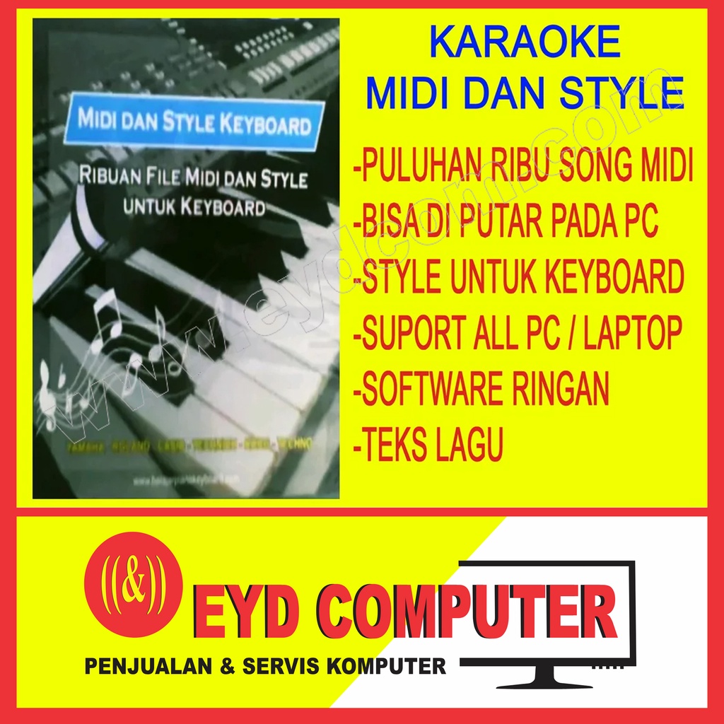 KARAOKE MIDI SONG DAN STYLE YAMAHA CASIO CORG ROLAND APLIKASI KAROKE SOFTWARE FOR PC