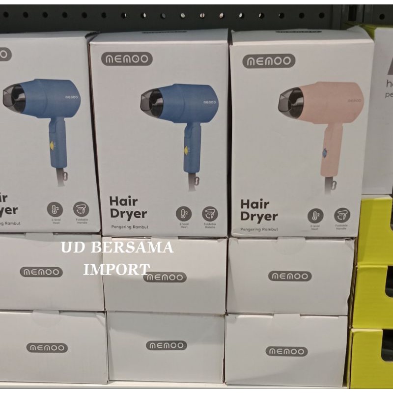 MEMOO Hair Dryer Travel/Hair Dryer Portable 1200W/Pengering Rambut Min
