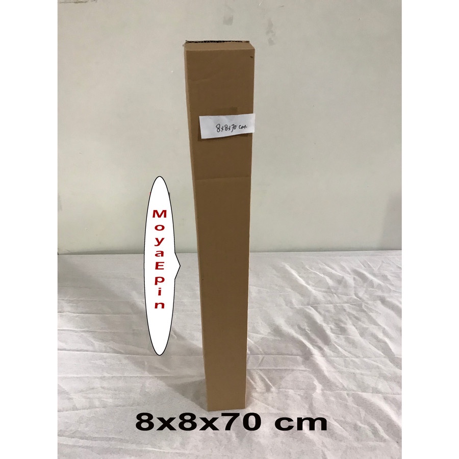 

kardus/karton/box Uk. 8x8x70 cm singlewall polos