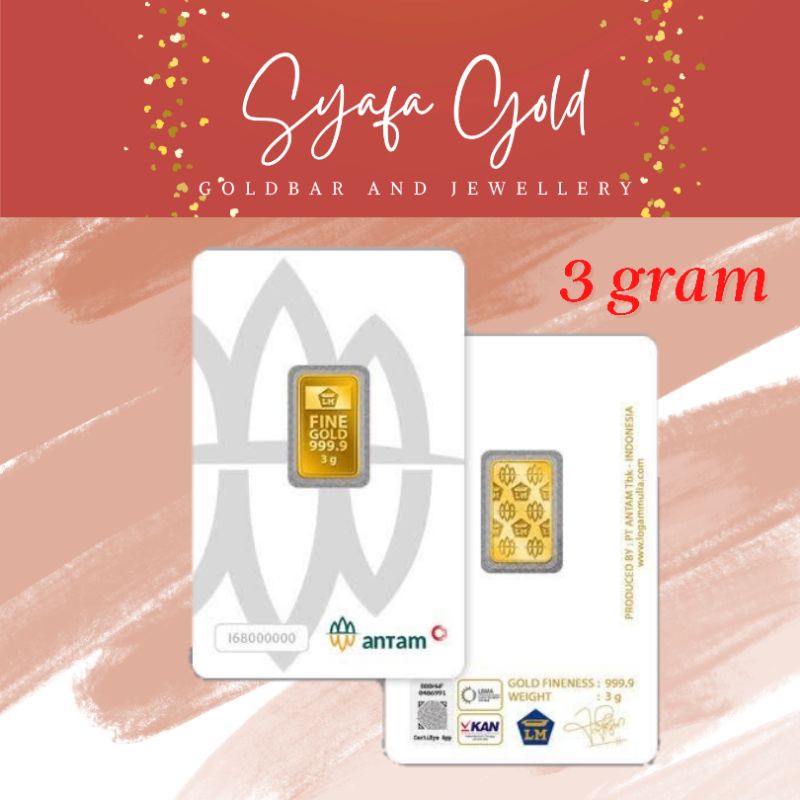 Emas Antam Logam Mulia 3 gram Certieye