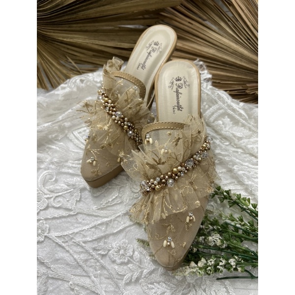 sepatu wanita nude deandra wedding pesta 9cm tahu