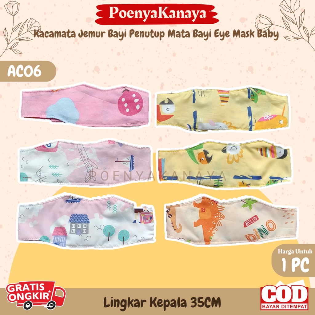 Kacamata Jemur Bayi Penutup Mata Bayi Eye Mask Baby AC06