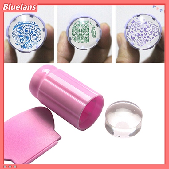 Bluelans Set Stempel Jelly Bening Untuk Nail Art
