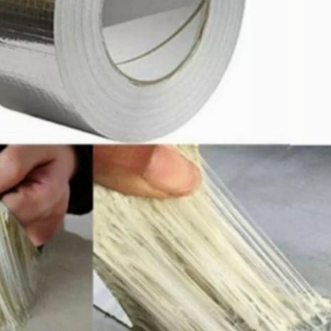 

Anti bocor Lakban tahan air alumunium foil 5cm x 3mtr Lakban antibocor - 5cm x 3mtr