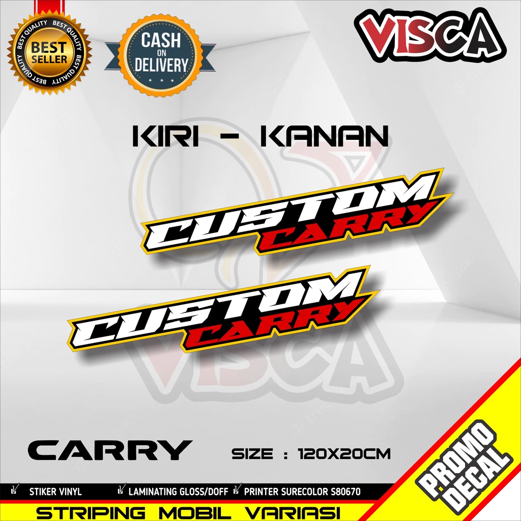 Setiker Mobil Stiker Mobil Body Samping Stiker Mobil Carry Stiker Mobil Carry Striping Carry Tulisan
