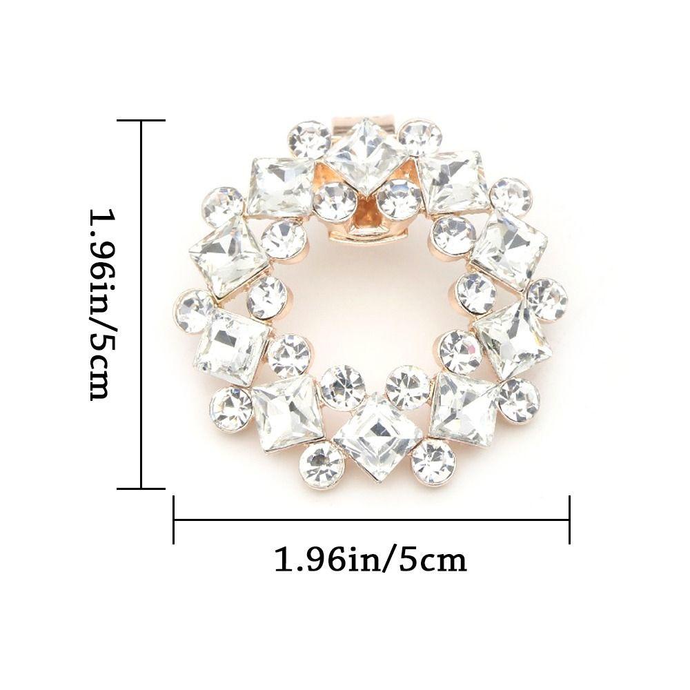 PINEAPPLE 1pcs Shoe Clip Rhinestone Women Bride Wedding Charm Buckle