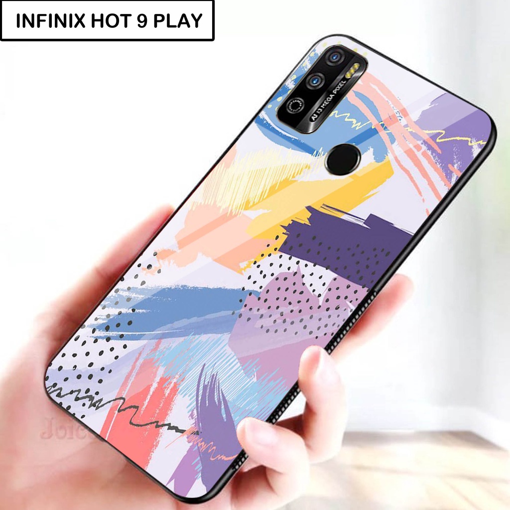 Softcase Kaca For INFINIX HOT 9 PLAY - Case Handphone INFINIX HOT 9 PLAY [T45].