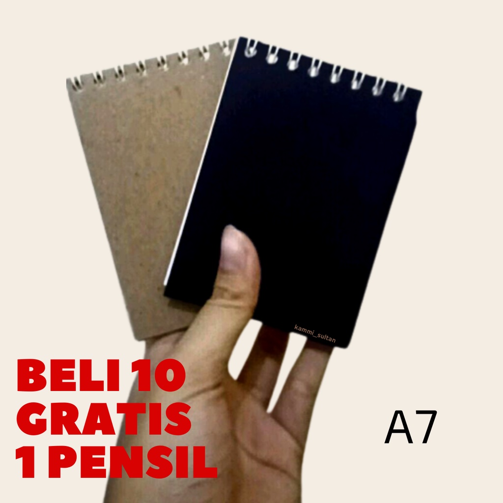 

Buku Catatan Kecil A7 (50 lembar) - Buku Polos Tanpa Garis Ukuran A7 - Noteboook Mini - Sketchbook Mini - Buku Gambar Sketsa - Buku Saku - Souvenir Kawinan Undangan Nikahan Walimah