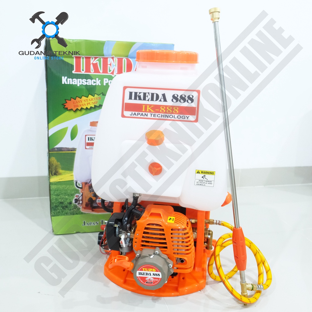 Sprayer Semprot Hama Kapasitas 20 Liter 2Tak IKEDA IK888 / Engine Sprayer Insektisida Gendong 2 Tak 20Liter IK 888 IKEDA