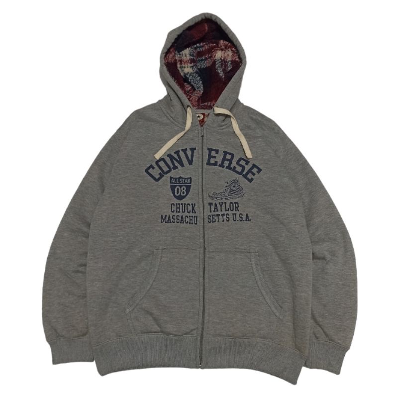 Zipper Hoodie Sherpa Converse Second