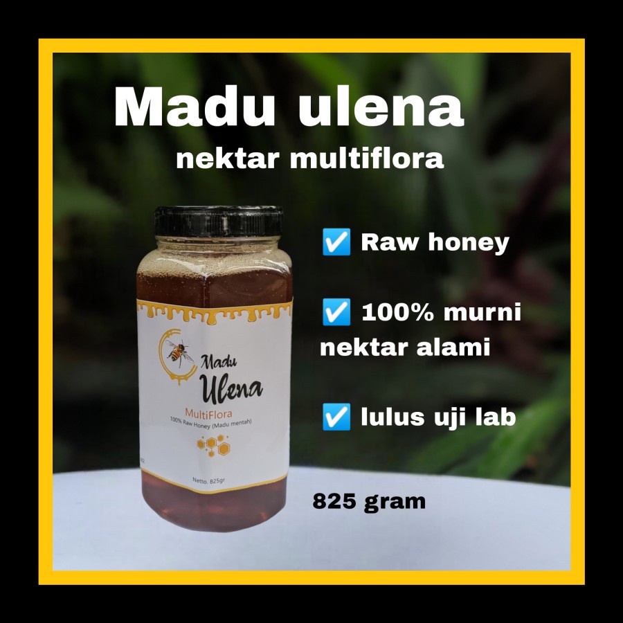 

Madu ulena Asli Murni Raw honey/ mentah nektar Multiflora 825 gram