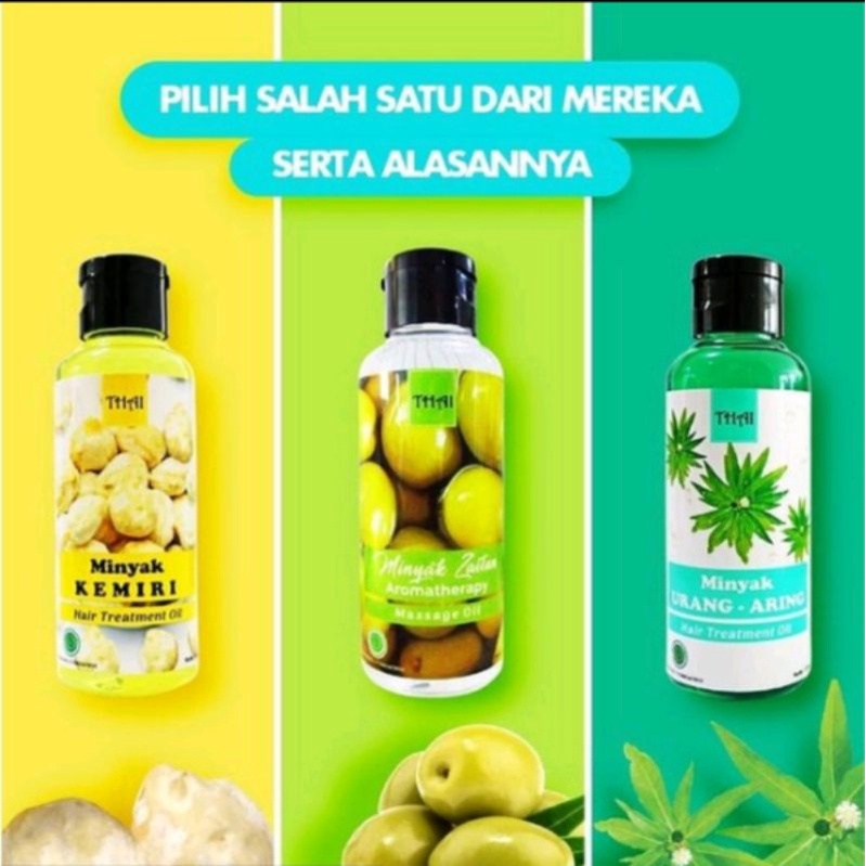 Jual Thai Hair Care Perawatan Rambut Zaitun Massage Oil Minyak Kemiri Hair Teatment Urang