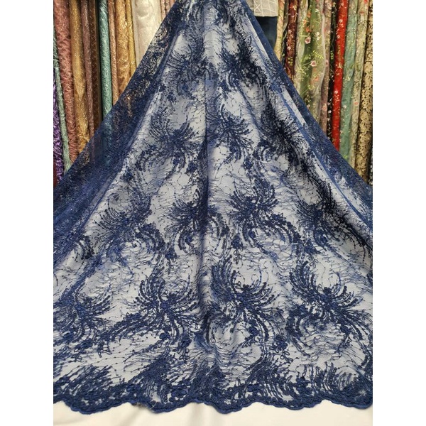 bahan tile kebaya korea kain brukat tulle