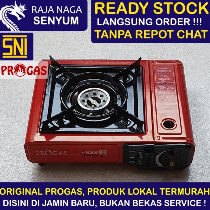 Kompor Portable PROGAS 1 Tungku Bisa LPG dan GAS PORTABEL SNI
