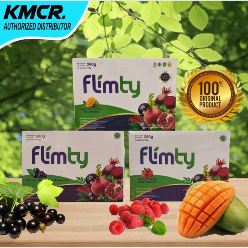 Flimty Fiber Pelangsing dan Diet isi 16 Sachet BPOM HALAL KMCR