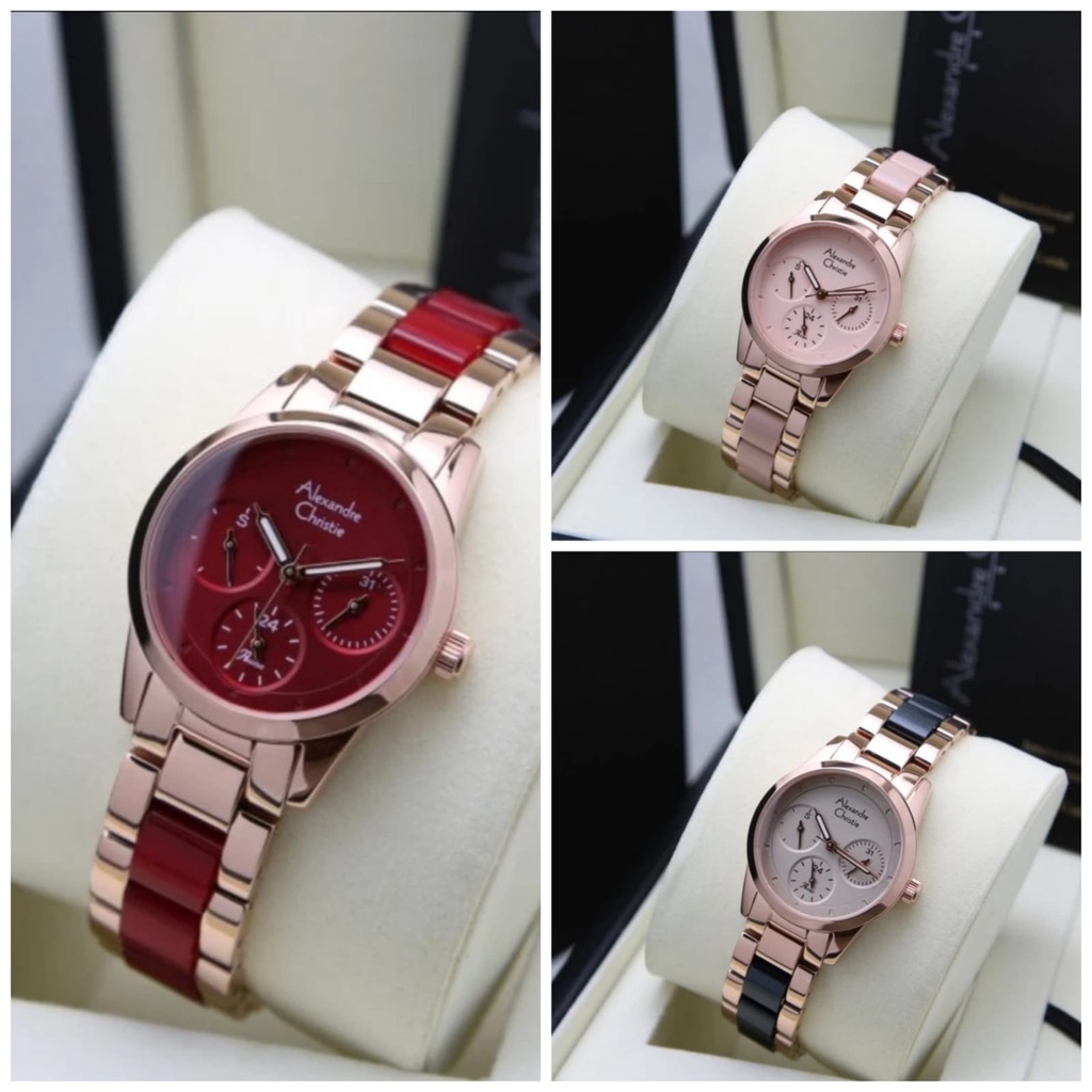 ALEXANDRE CHRISTIE AC 2A27 ROSEGOLD SOFT PURPLE. GARANSI RESMI 1TAHUN