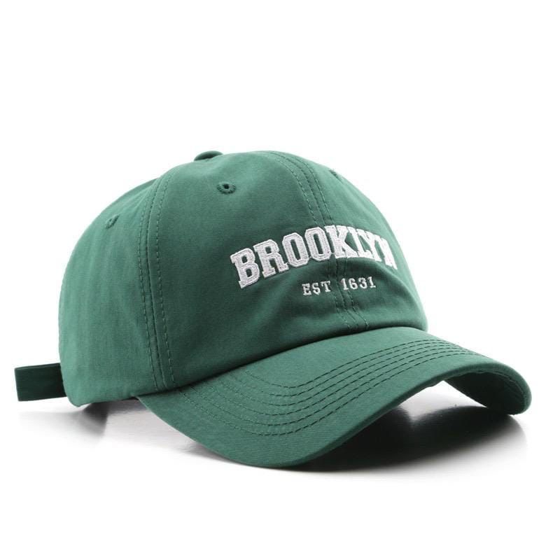 PROMO...Topi Unisex Cap Hat Cotton Material Bordir Brooklyn Baseball