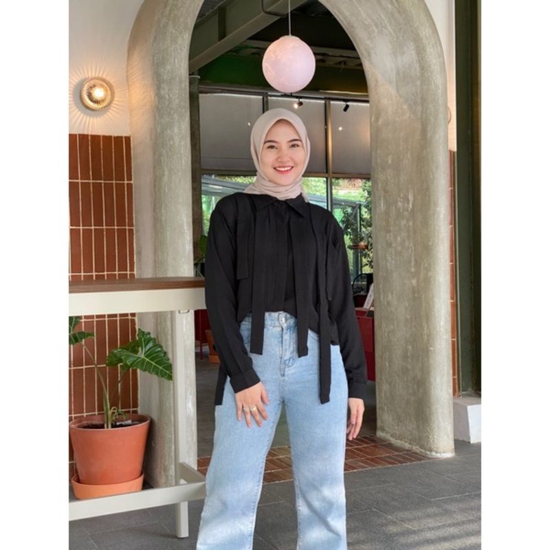 BEFAST - ZRX OOTD Blouse CEVI / BINA SHIRT / ATASAN WANITA TERBARU KEKINIAN / Pakaian Kekinian Remaja Wanita / Blouse Model Terbaru / Atasan Lengan Panjang / Fashion Wanita Casual / Outfit Wanita Hijab / Blouse Unik Trendy / Terlaris