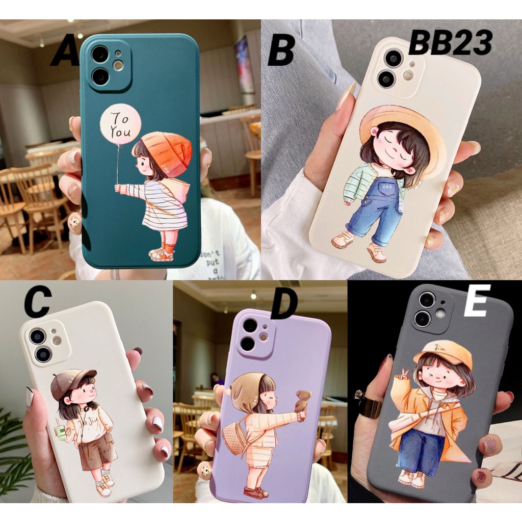Baru Softcase Girls BB23 for Infinix Hot 8 9 10 10s 10t 11 11s 20 20i NFC 12 12i Pro Note Play Smart 3+ 4 5 6 6+ HD