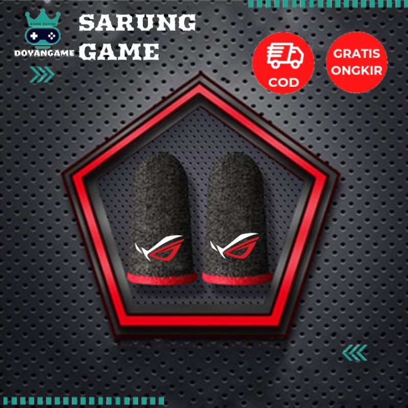 ROG BOX POUCH Sarung Jari Jeri Jempol Gaming Game FF ML EVOS RRQ BTR Anti Keringat Original