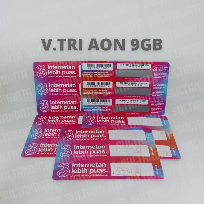 VOUCHER TRI AON 9GB NASIONAL