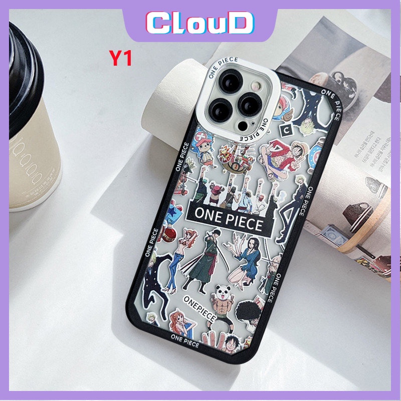 Soft Case Tpu Motif Kartun Mata Malaikat Untuk iPhone 11 6Plus XR X XS Max 13 11 12 14 Pro Max 7 8 6 6s Plus SE 2020 One Piece