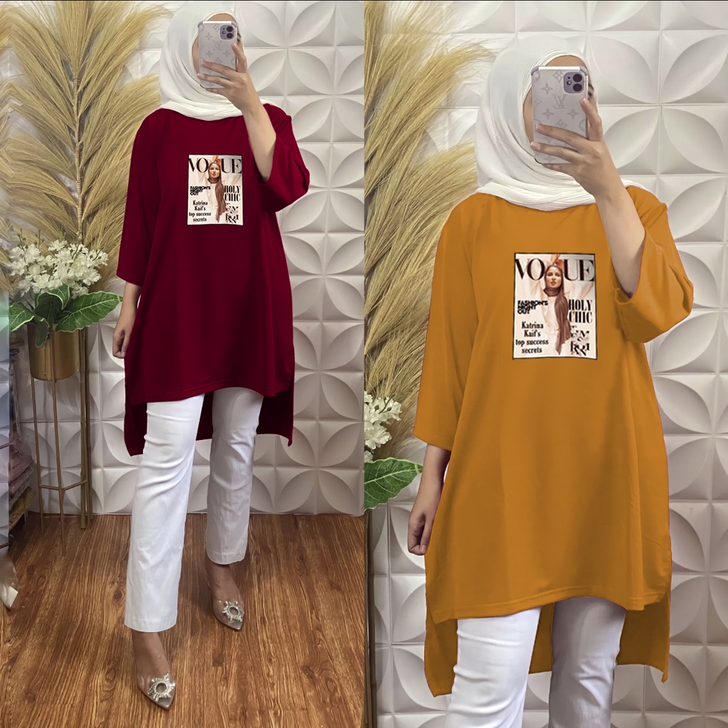 GR TUNIK OVERSIZE BASIC KAOS JUMBO GAMBAR PRINT DTF LEMBUT (BUKAN SABLON) TUNIK BABYTERRY SR05