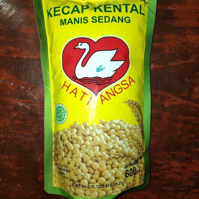 

ARTm3M7y--HATI ANGSA Kecap Kental Manis Sedang [600 mL/ Pouch]