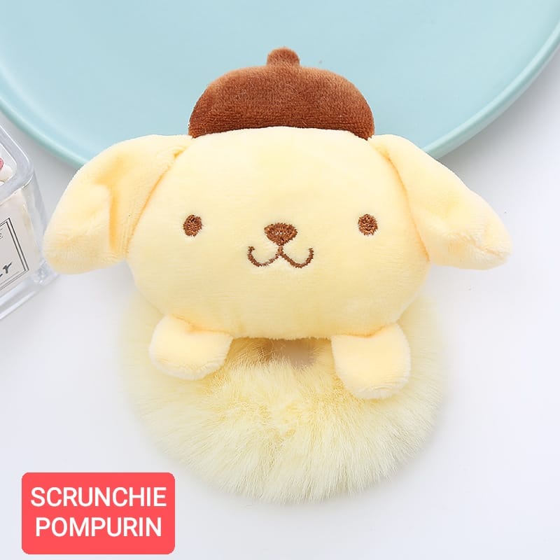 BAJUKIDDIE SCRUNCHIE SANRIO AKSESORIS FASHION KARET RAMBUT KAWAII LUCU KOREA IMPORT
