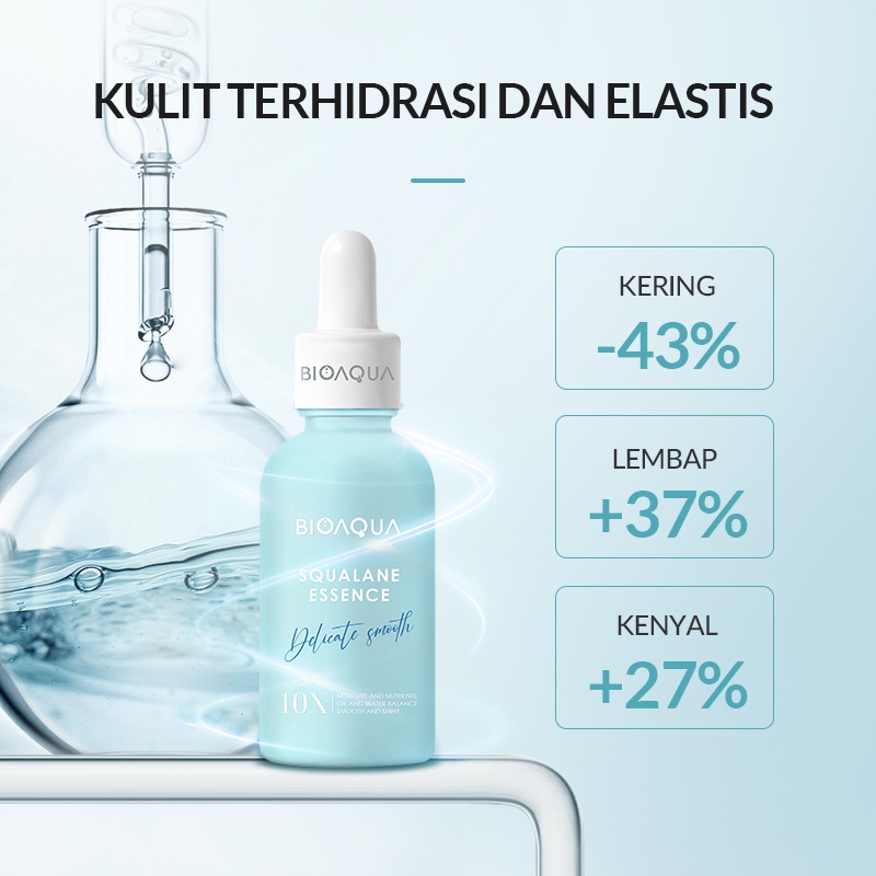 GIRLSNEED77 - COD BIOAQUA Squalane Hydrating Moisturizing Essence 30ml/50ml Efek 10X Untuk Jenis Kulit Kering dan Kulit Normal