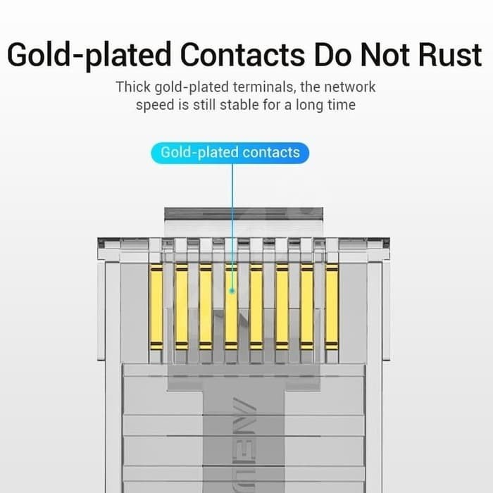 Konektor RJ45 Cat.6 UTP Vention - IDD Modular Gigabit Jack Plug Connector
