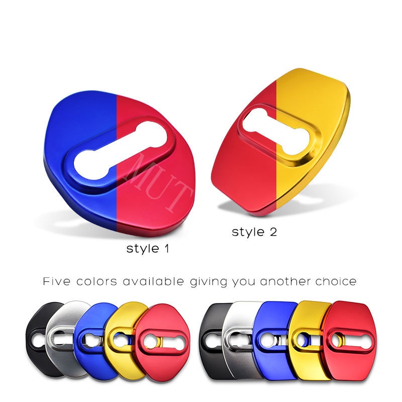 4pcs Cover Pelindung Kunci Pintu Mobil Toyota GR