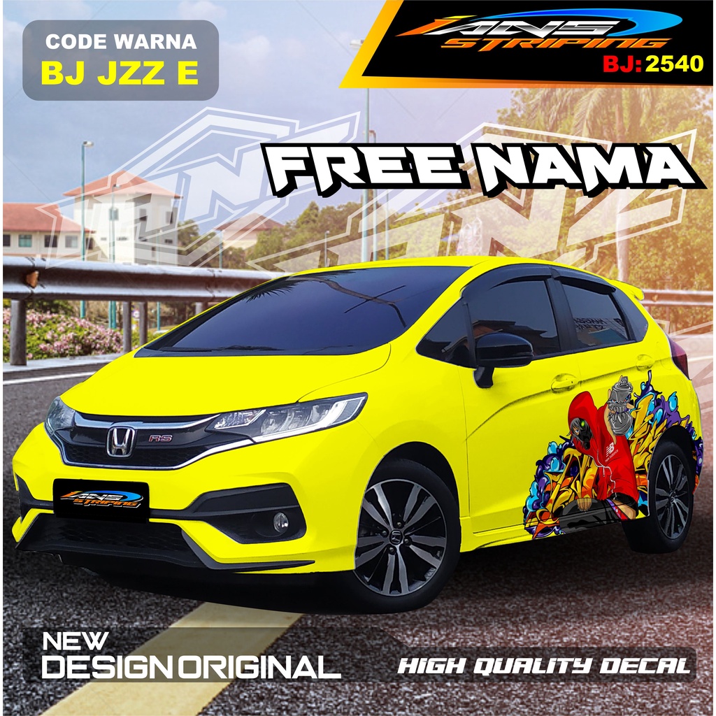 STICKER VARIASI  HONDA JAZZ / STICKER DECAL MOBIL JAZZ / DECAL STICKER MOBIL HONDA JAZZ , BRIO / STICKERMOBIL