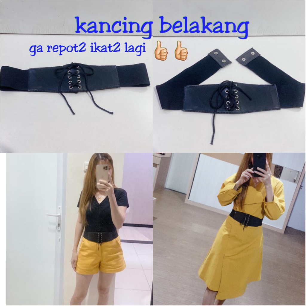 Obi besar belt sabuk wanita obi lebar elastic waist wide ikat pinggang